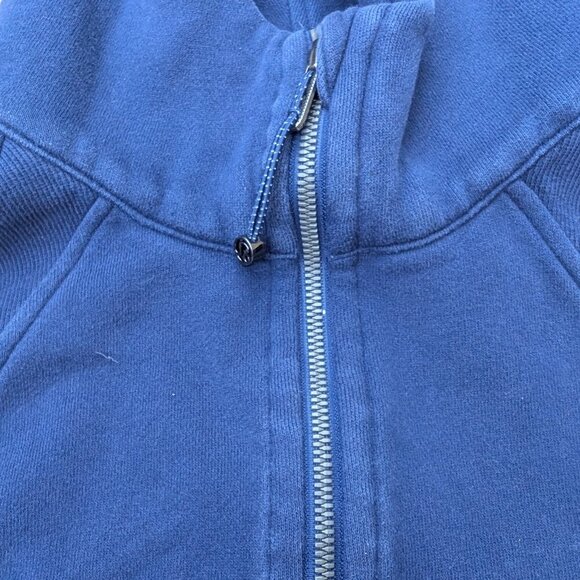 Lululemon Blue Oversize Cropped Half Zip Scuba Hoodie - Picture 5 of 8